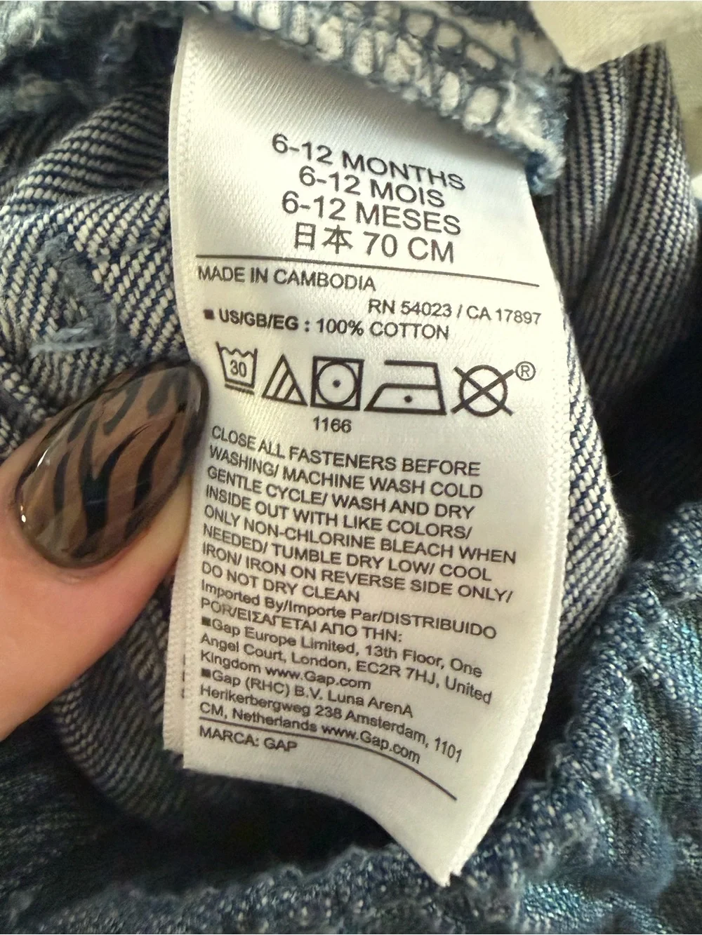 Baby GAP Girls flare leg Shimmer denim jeans size 6-12months Cotton NWT